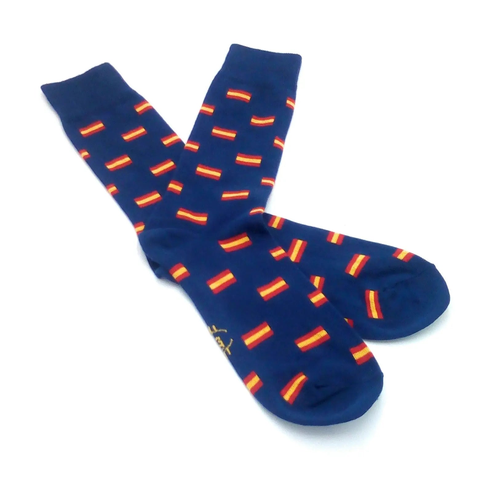 Comprar Calcetines bandera España azul marino Bandera España La Flamenca de Borgoña Patricia Muñoz VOX