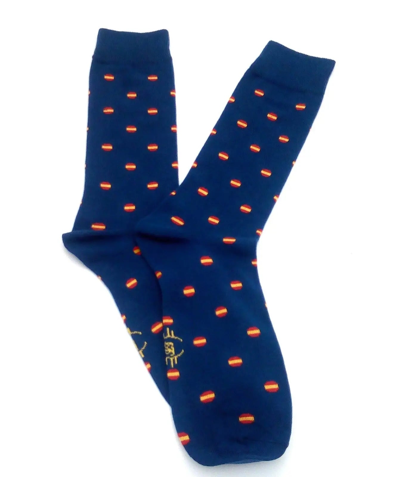 Comprar Calcetines bandera España redonda Azul Bandera España La Flamenca de Borgoña Patricia Muñoz VOX