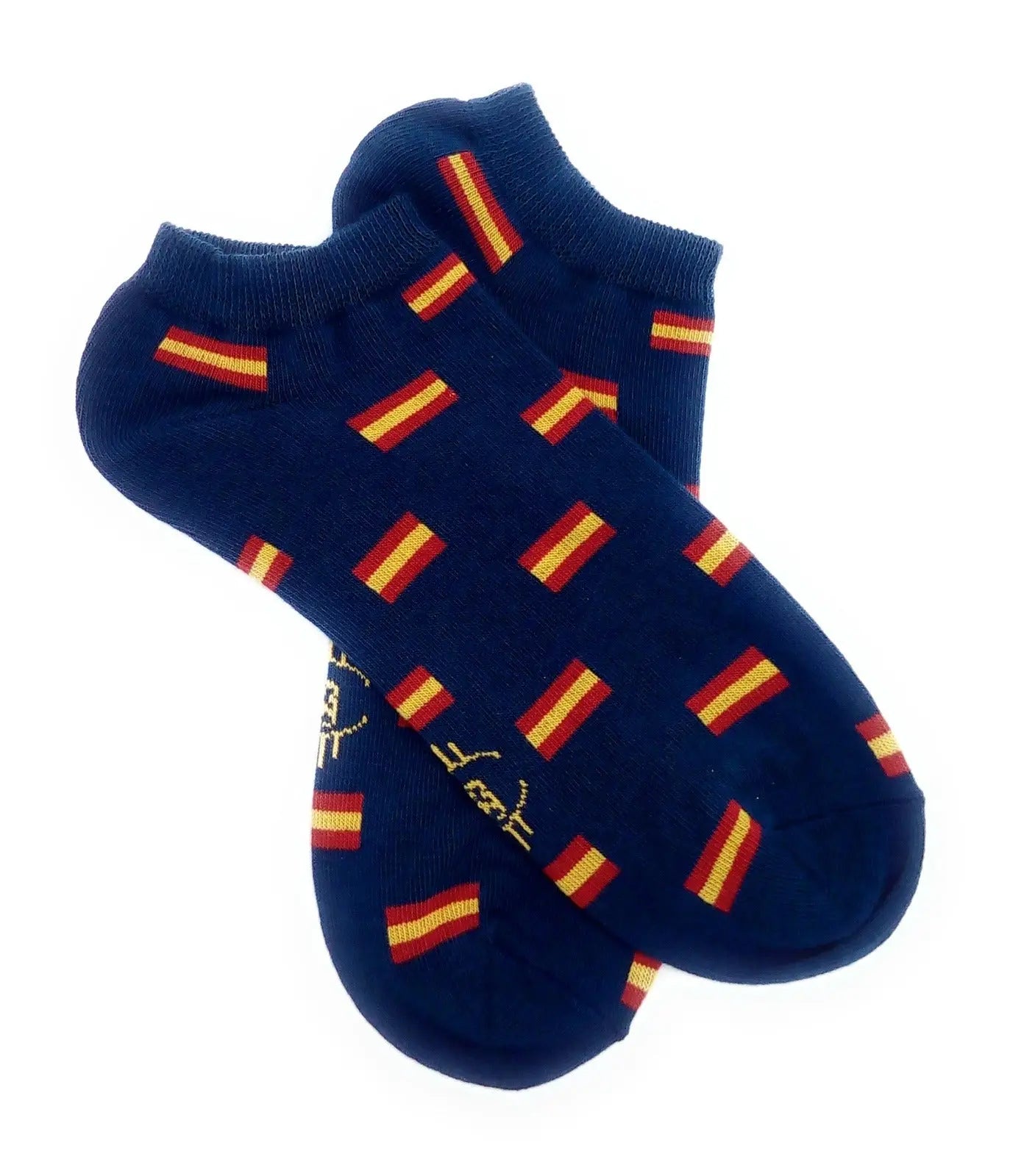 Comprar Calcetines bandera España tobilleros azul marino Bandera España La Flamenca de Borgoña Patricia Muñoz VOX