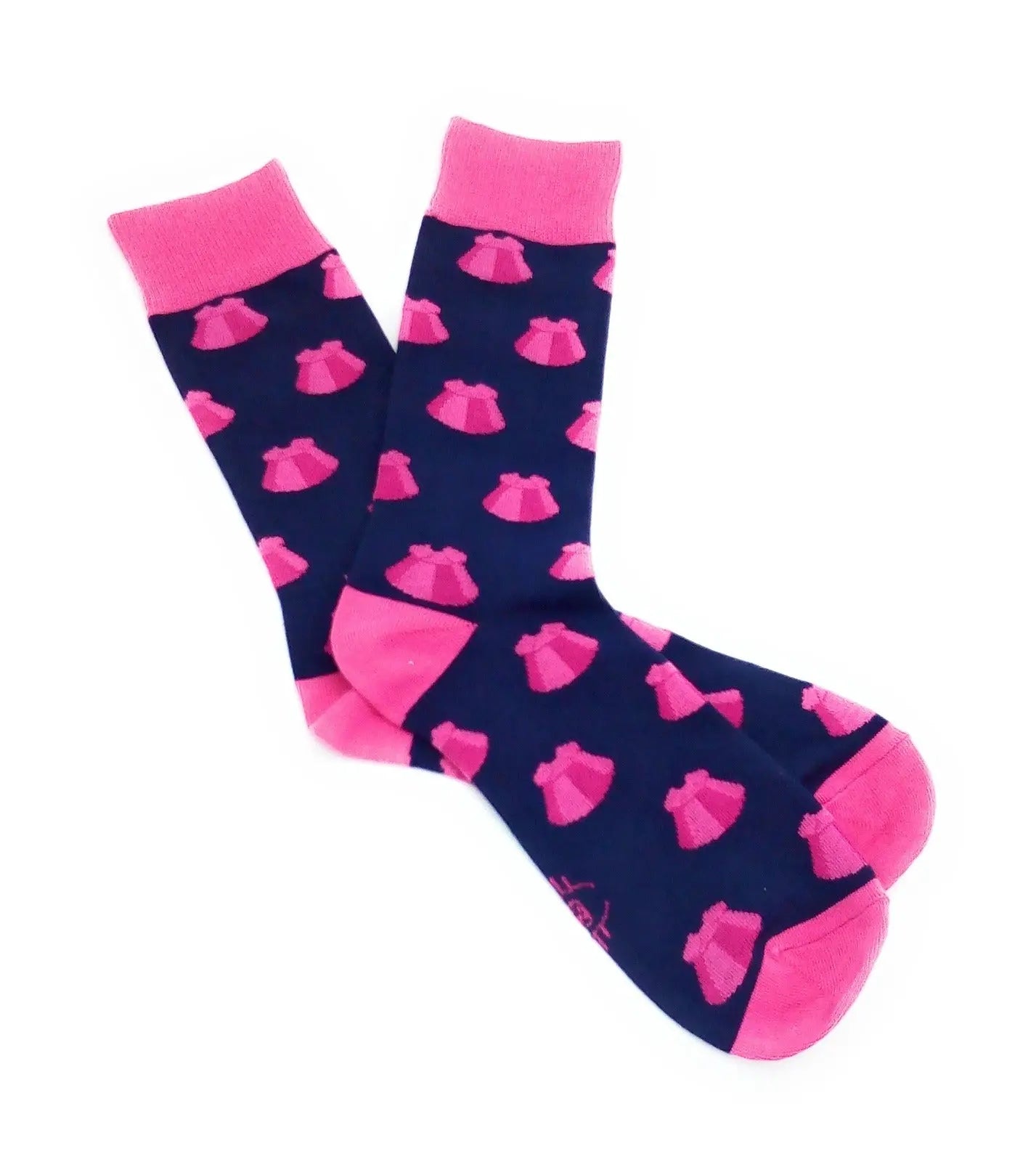 Comprar Calcetines taurinos Azul con rosa capote Bandera España La Flamenca de Borgoña Patricia Muñoz VOX