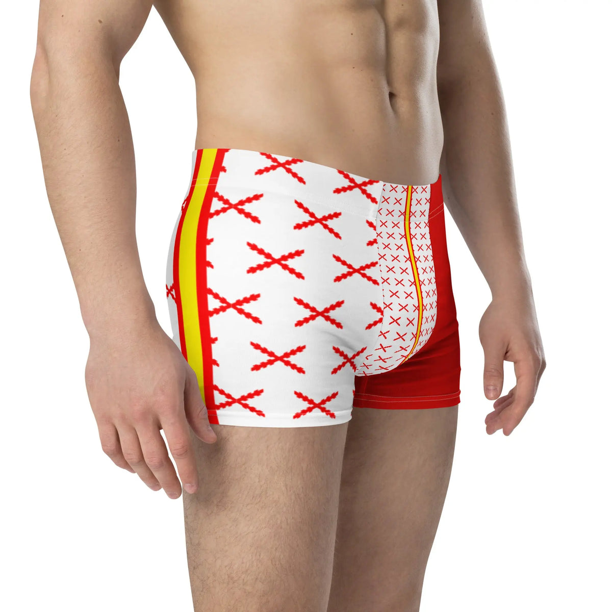 Spanish Flag and Cross of Burgundy boxer shorts