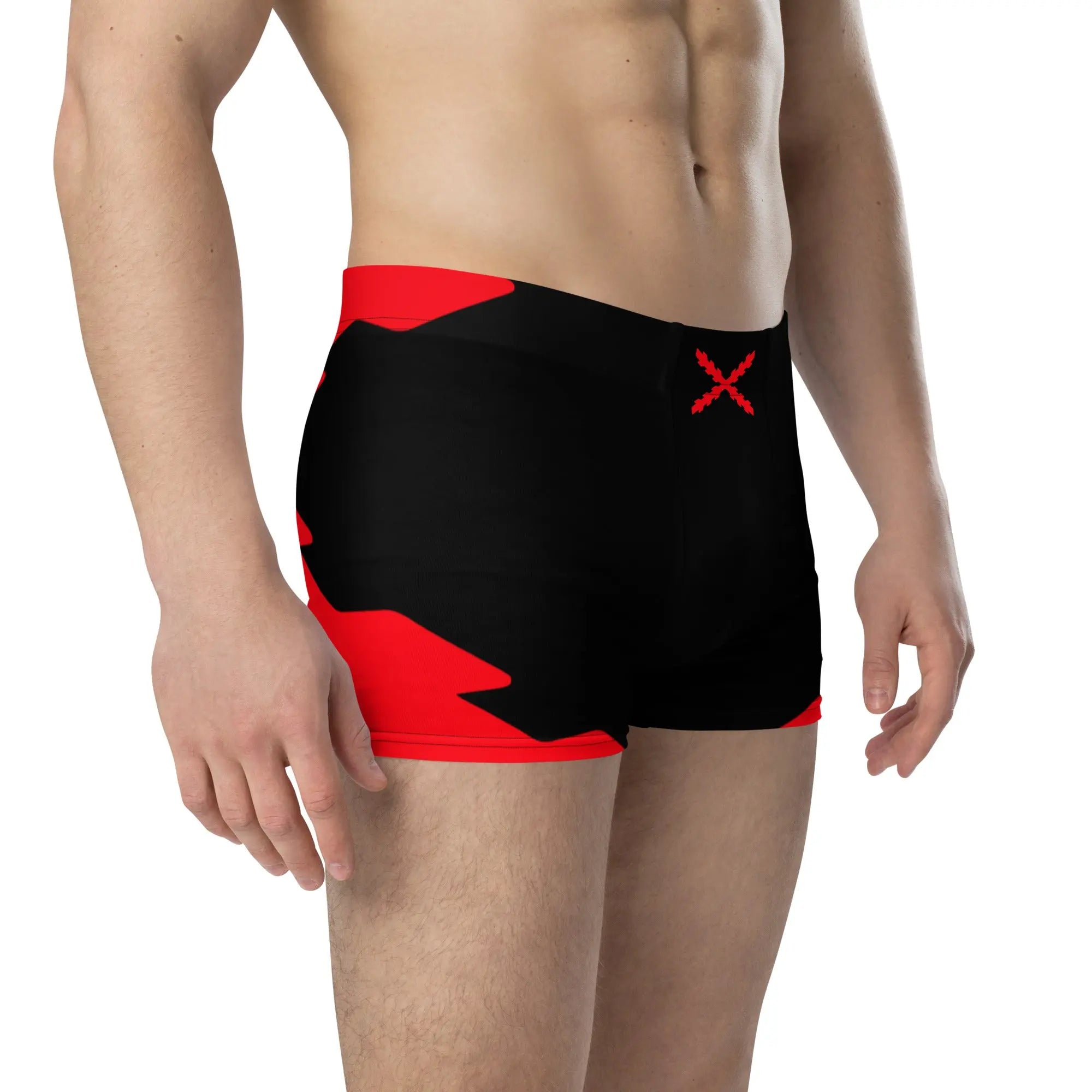 Comprar Calzoncillos Cruz de Borgoña negro grande Bandera España La Flamenca de Borgoña Patricia Muñoz VOX