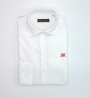 Comprar Camisa Bandera España Mujer Blanca Oxford - OFERTA Bandera España La Flamenca de Borgoña Patricia Muñoz VOX