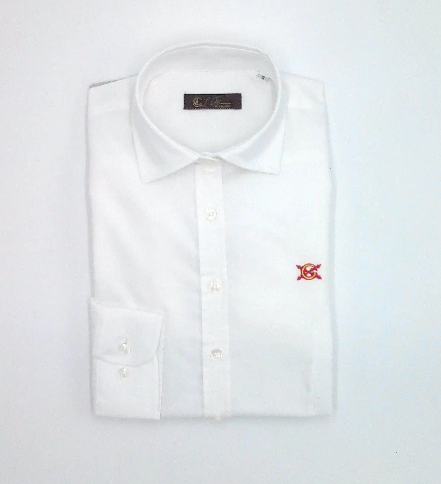 Comprar Camisa Bandera España Mujer Blanca Oxford - OFERTA Bandera España La Flamenca de Borgoña Patricia Muñoz VOX