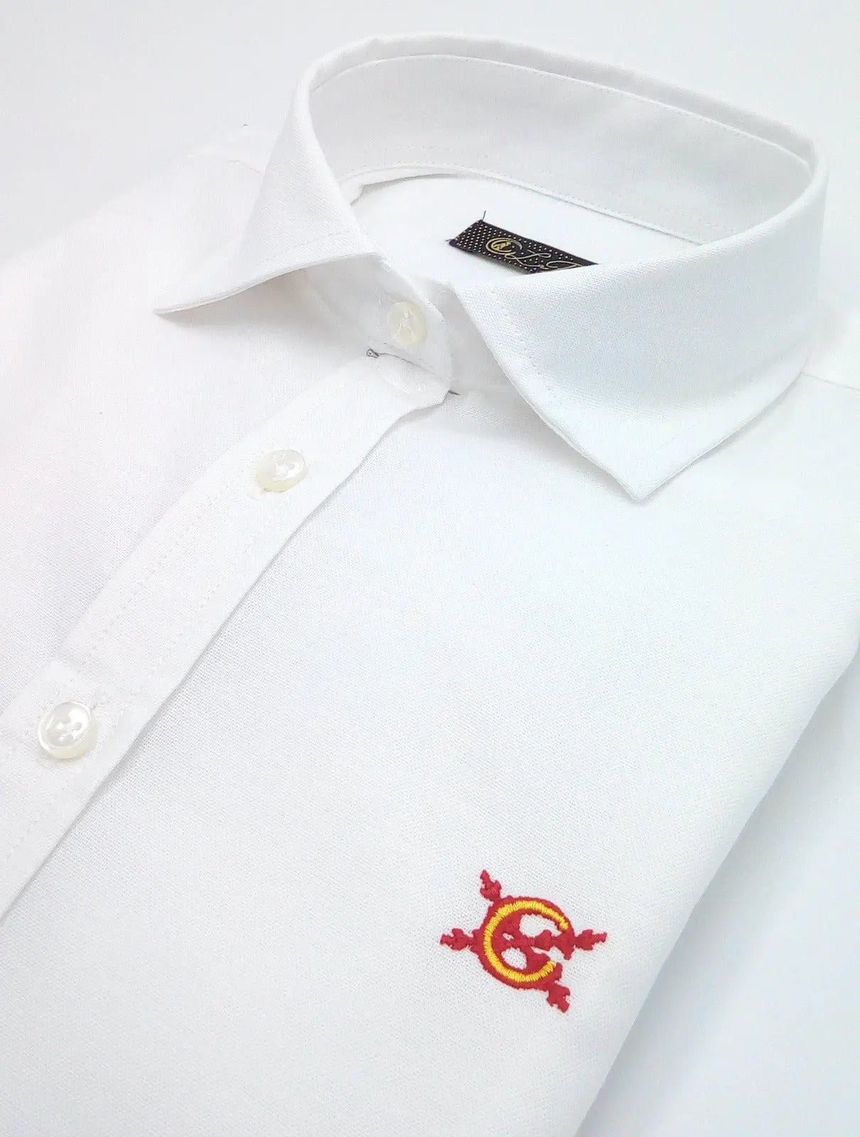 Comprar Camisa Bandera España Mujer Blanca Oxford - OFERTA Bandera España La Flamenca de Borgoña Patricia Muñoz VOX