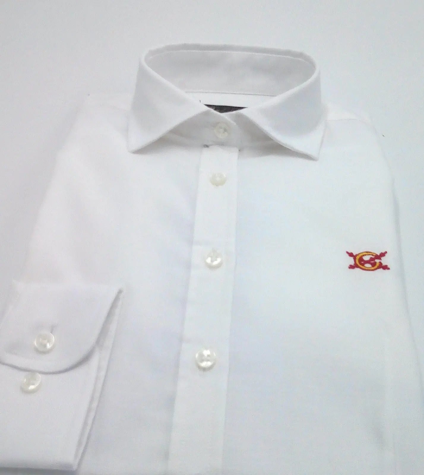 Comprar Camisa Bandera España Mujer Blanca Oxford - OFERTA Bandera España La Flamenca de Borgoña Patricia Muñoz VOX