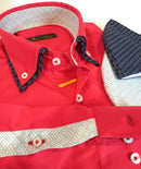 Comprar Camisa Bandera de España roja para hombre + 2 REGALO Bandera España La Flamenca de Borgoña Patricia Muñoz VOX