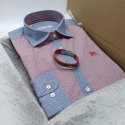 Comprar Camisa Bandera España Mujer Rosa y Azul - OFERTA Bandera España La Flamenca de Borgoña Patricia Muñoz VOX