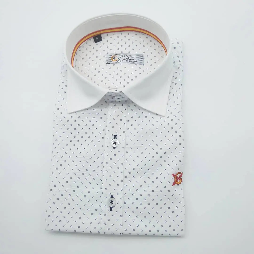 Comprar Camisa verano mujer bandera España - OFERTA Bandera España La Flamenca de Borgoña Patricia Muñoz VOX