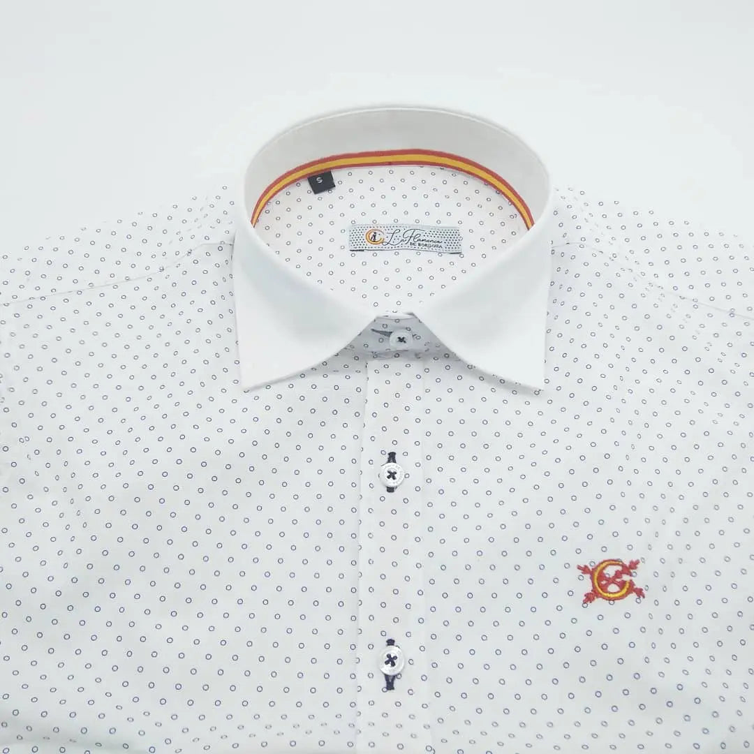 Comprar Camisa verano mujer bandera España - OFERTA Bandera España La Flamenca de Borgoña Patricia Muñoz VOX