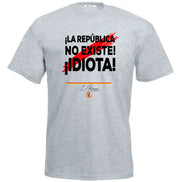 Comprar Camiseta "La república no existe, idiota" UNISEX Bandera España La Flamenca de Borgoña Patricia Muñoz VOX