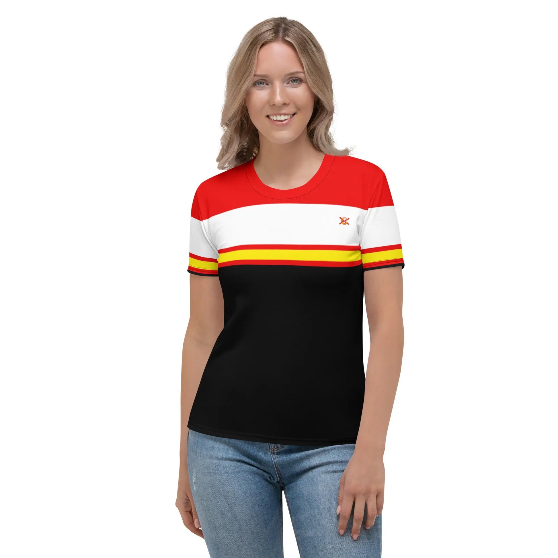 Comprar Camiseta Bandera España para mujer Bandera España La Flamenca de Borgoña Patricia Muñoz VOX