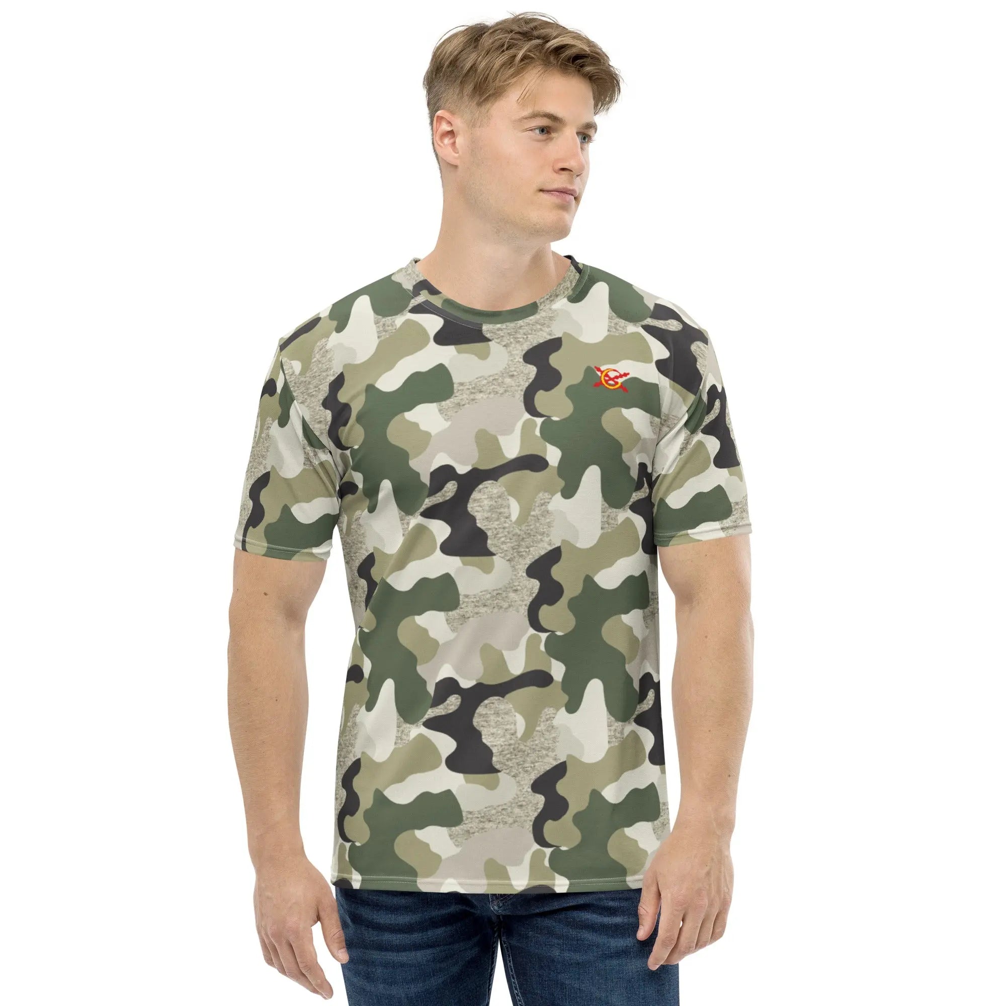 Comprar Camiseta Camuflaje hombre Bandera España La Flamenca de Borgoña Patricia Muñoz VOX