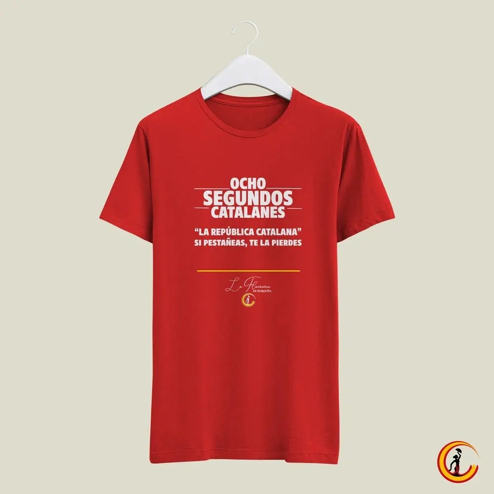 Comprar Camiseta Diada 2019 "Ocho segundos catalanes" Bandera España La Flamenca de Borgoña Patricia Muñoz VOX