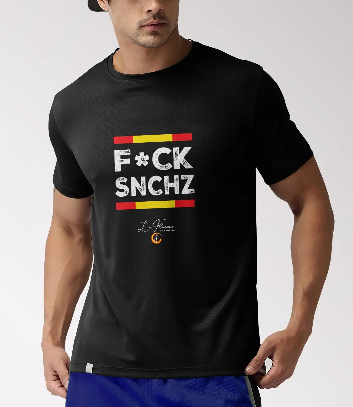Comprar Camiseta F*CK SNCHZ Bandera España La Flamenca de Borgoña Patricia Muñoz VOX