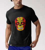 Comprar Camiseta Hombre Halloween (Dí­a de los Muertos) Bandera España La Flamenca de Borgoña Patricia Muñoz VOX