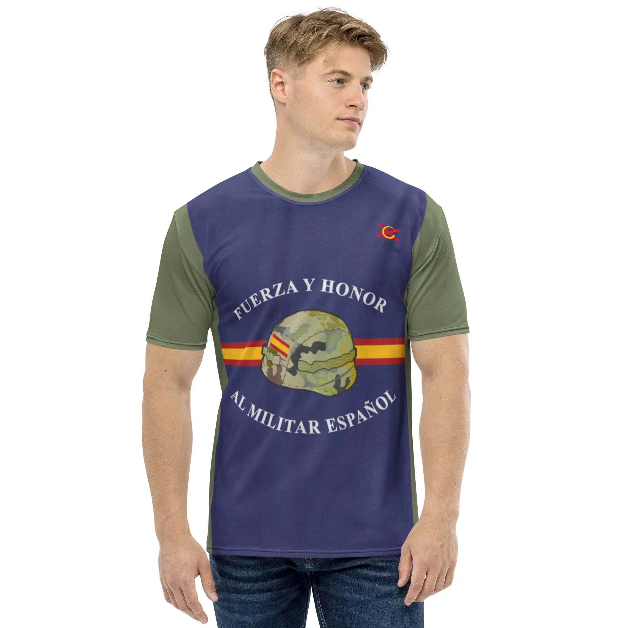 Comprar Camiseta Militar español para hombre Bandera España La Flamenca de Borgoña Patricia Muñoz VOX