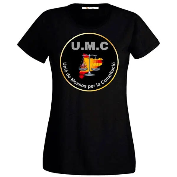Comprar Camiseta OFICIAL mujer Mosso "UMC Unió de Mossos per la Constitució" Bandera España La Flamenca de Borgoña Patricia Muñoz VOX