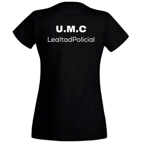 Comprar Camiseta OFICIAL mujer Mosso "UMC Unió de Mossos per la Constitució" Bandera España La Flamenca de Borgoña Patricia Muñoz VOX
