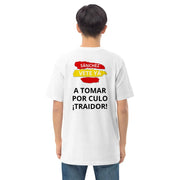 Comprar Camiseta SÁNCHEZ VETE YA A TOMAR POR CULO ¡TRAIDOR! Bandera España La Flamenca de Borgoña Patricia Muñoz VOX