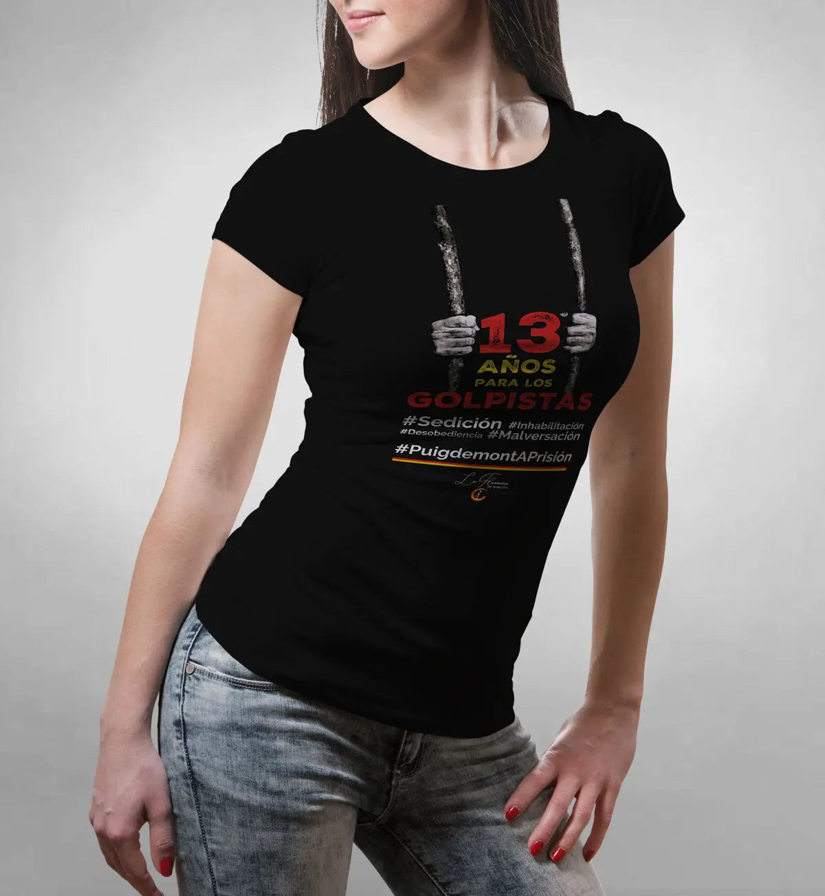 Comprar Camiseta Sentencia Procés Bandera España La Flamenca de Borgoña Patricia Muñoz VOX