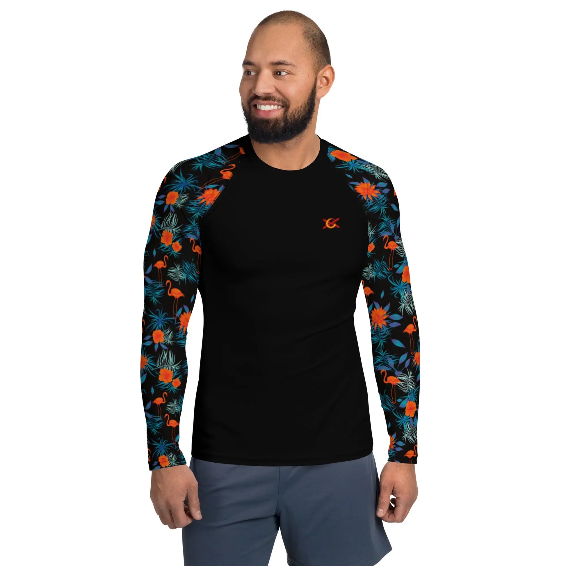 Comprar Camiseta Surf protección solar UPF50 hombre Bandera España La Flamenca de Borgoña Patricia Muñoz VOX