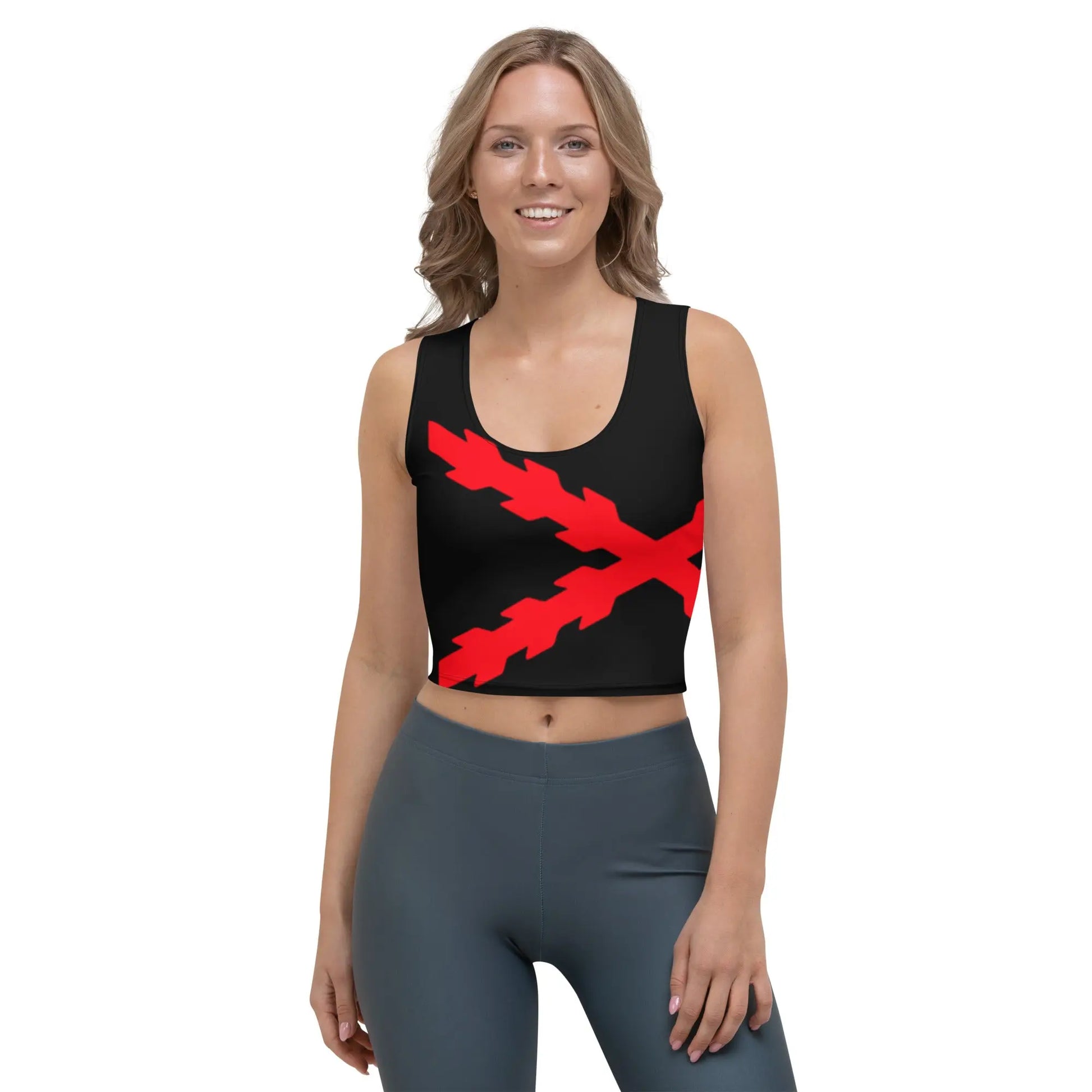 Comprar Camiseta corta Cruz de Borgoña Bandera España La Flamenca de Borgoña Patricia Muñoz VOX