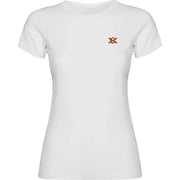 Comprar Camiseta de España blanca Mujer manga corta Bandera España La Flamenca de Borgoña Patricia Muñoz VOX