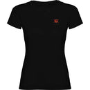 Comprar Camiseta de España negra Mujer cuello redondo Bandera España La Flamenca de Borgoña Patricia Muñoz VOX