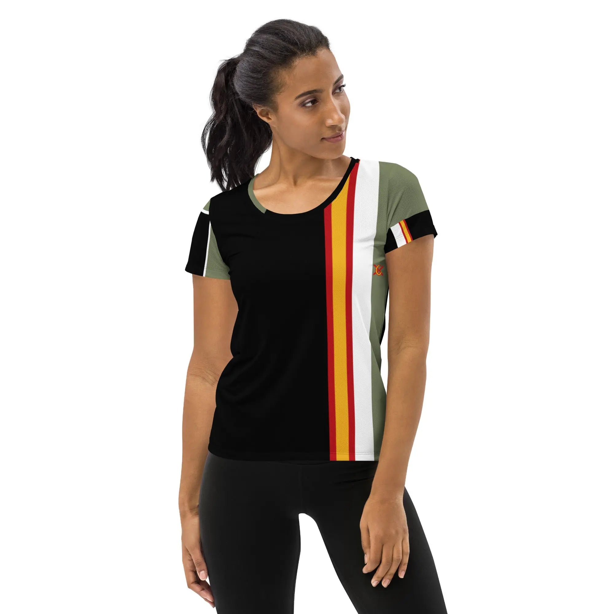 Comprar Camiseta Bandera de España deportiva mujer Bandera España La Flamenca de Borgoña Patricia Muñoz VOX