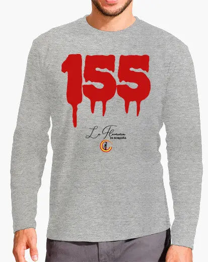 Comprar Camiseta hombre 155 sangriento manga larga Bandera España La Flamenca de Borgoña Patricia Muñoz VOX