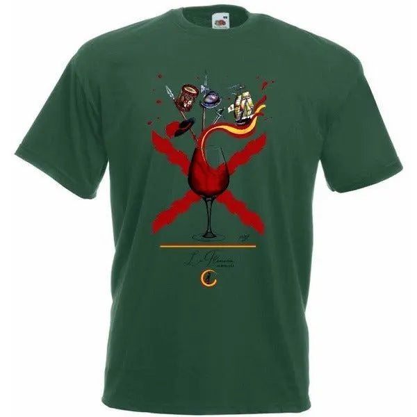 Comprar Camiseta infantil Brindis de los Tercios - delante y detrás Bandera España La Flamenca de Borgoña Patricia Muñoz VOX