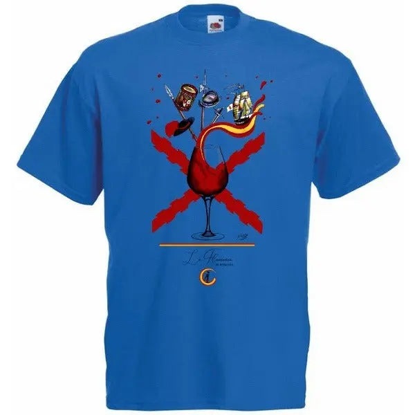 Comprar Camiseta infantil Brindis de los Tercios - delante y detrás Bandera España La Flamenca de Borgoña Patricia Muñoz VOX