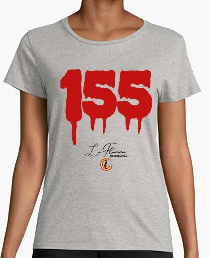 Comprar Camiseta mujer 155 sangriento Bandera España La Flamenca de Borgoña Patricia Muñoz VOX