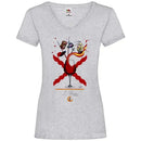 Comprar Camiseta mujer Brindis de los Tercios - delante y detrás - Talla XS - OFERTA La Flamenca de Borgoña Bandera España