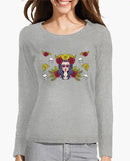 Comprar Camiseta mujer La Muerte manga larga Bandera España La Flamenca de Borgoña Patricia Muñoz VOX