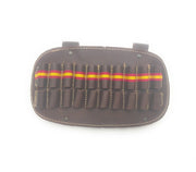 Comprar Canana portabalas ovalada Cinturón de piel con bandera de España Bandera España La Flamenca de Borgoña Patricia Muñoz VOX