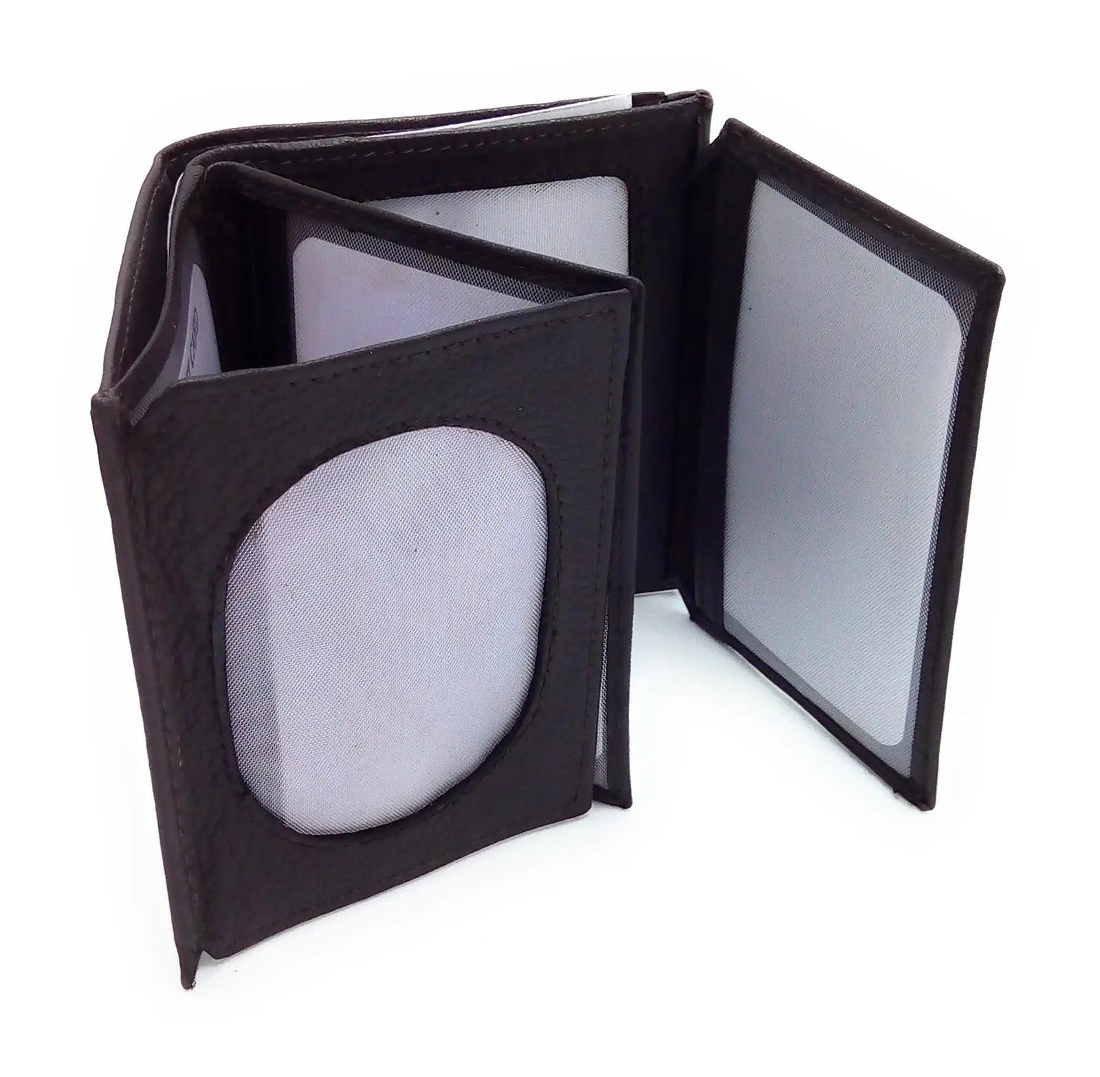 Comprar Cartera España Placa Policía piel marrón Bandera España La Flamenca de Borgoña Patricia Muñoz VOX