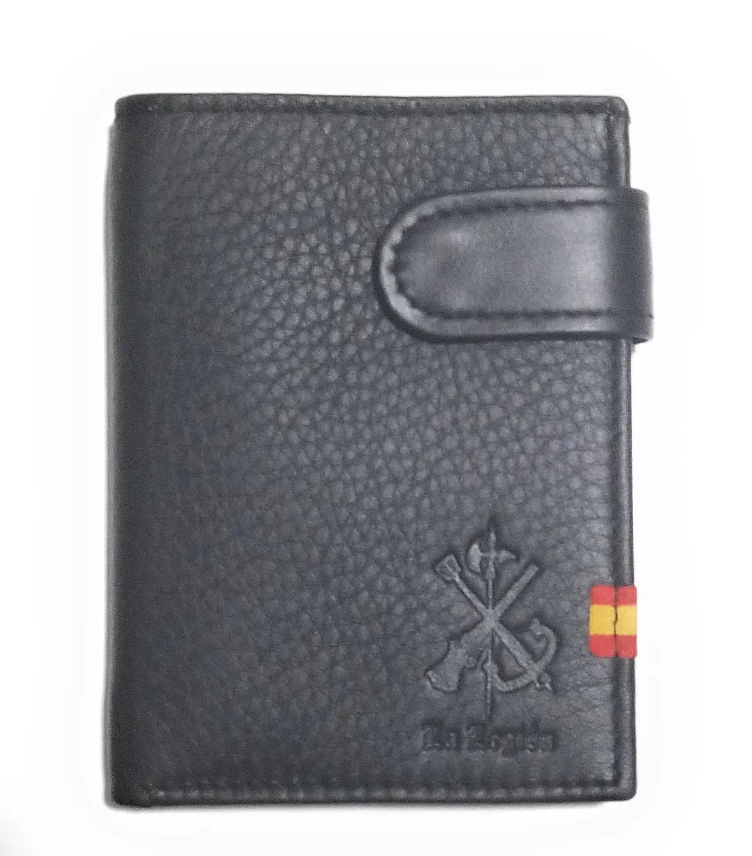 Comprar Cartera Legión bandera España Negra La Flamenca de Borgoña, Bandera de España, Cruz de Borgoña, Patricia Muñoz, VOX, Santiago Abascal 
