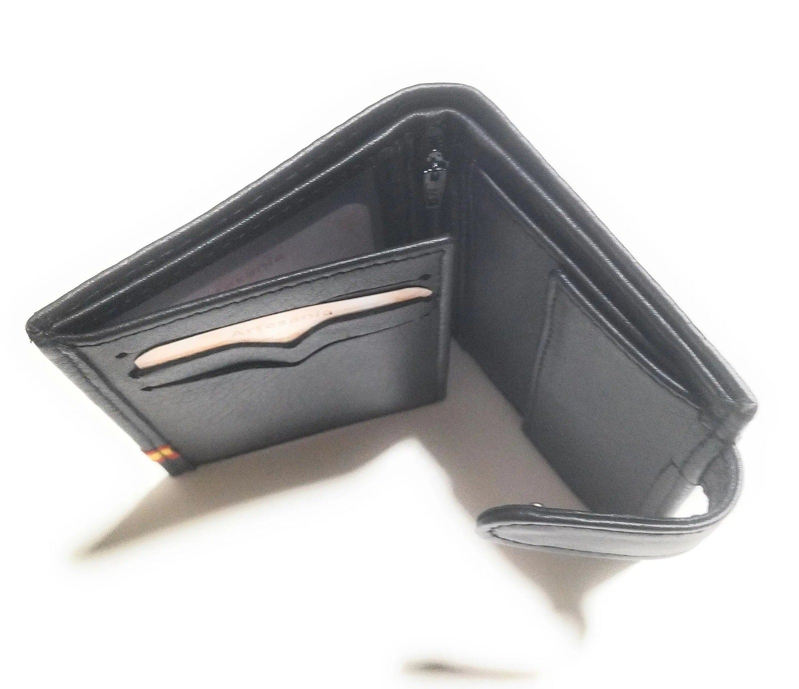 Comprar Cartera Legión bandera España Negra La Flamenca de Borgoña, Bandera de España, Cruz de Borgoña, Patricia Muñoz, VOX, Santiago Abascal 