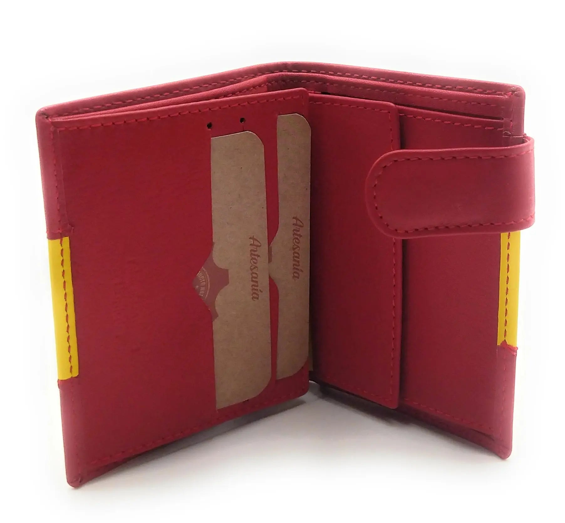 Comprar Cartera caballero piel Ubrique vertical bandera España Bandera España La Flamenca de Borgoña Patricia Muñoz VOX