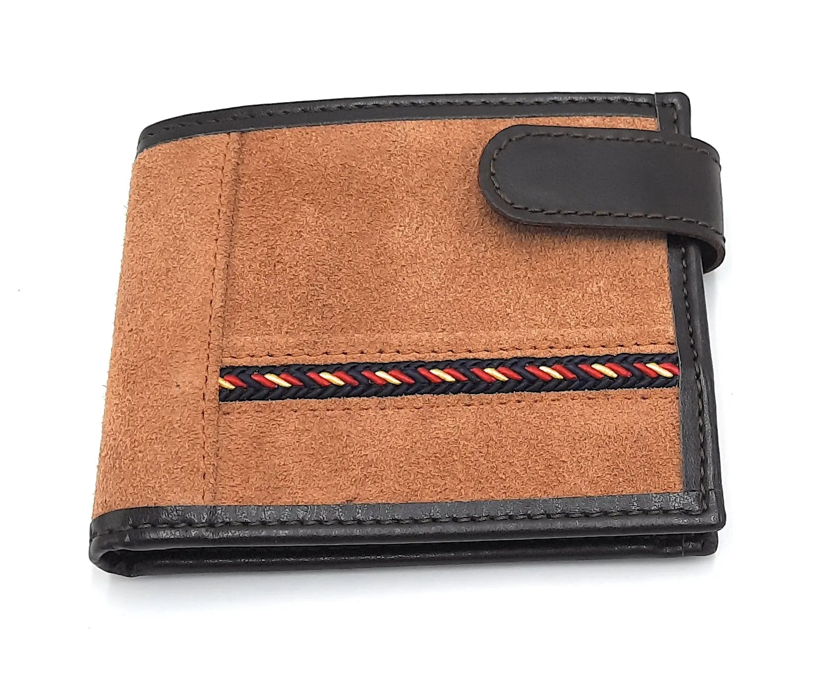 Comprar Cartera caballero piel serraje camel Bandera España Bandera España La Flamenca de Borgoña Patricia Muñoz VOX