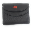Comprar Cartera de piel marrón bandera de España en el centro Bandera España La Flamenca de Borgoña Patricia Muñoz VOX