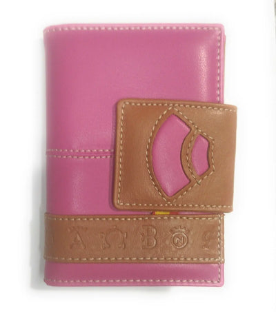 Cartera mujer piel Ubrique rosa capote Bandera España