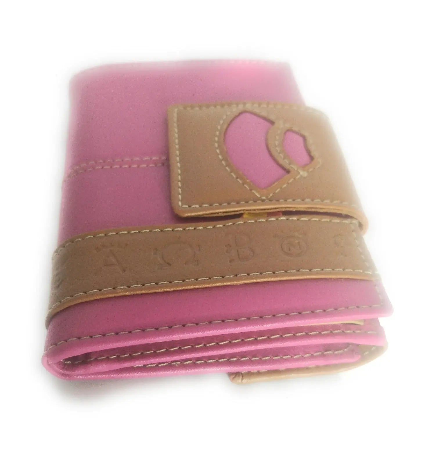 Cartera Mujer Timberland Piel Genuina Protección Rfid Color Coñac