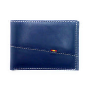 Comprar Cartera Placa Policía azul marino piel Ubrique Bandera España Bandera España La Flamenca de Borgoña Patricia Muñoz VOX