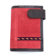 Comprar Cartera piel serraje roja Bandera España Bandera España La Flamenca de Borgoña Patricia Muñoz VOX