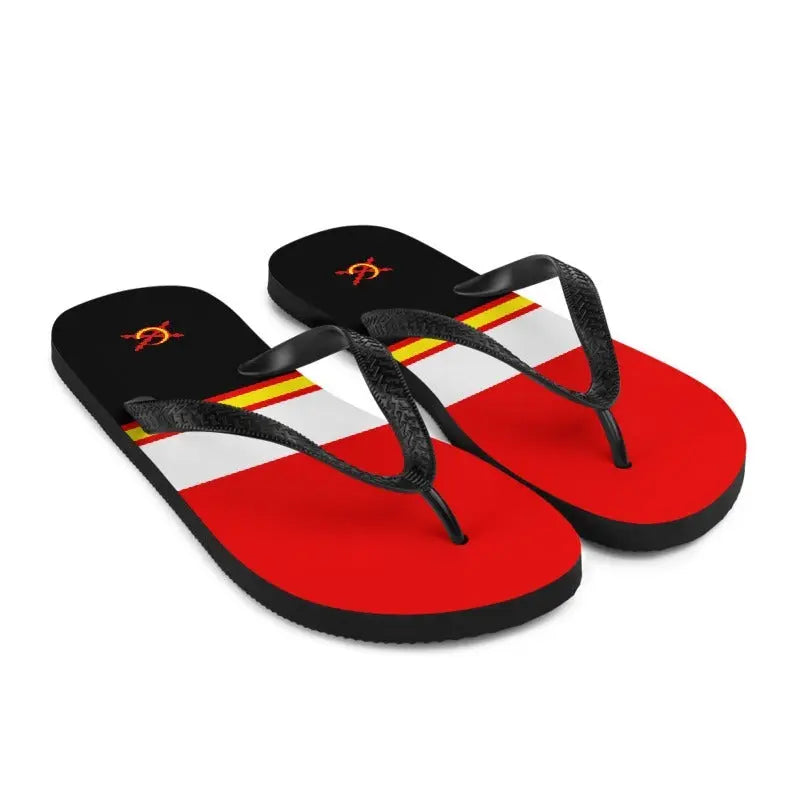 Comprar Chanclas Bandera de España roja y negra Bandera España La Flamenca de Borgoña Patricia Muñoz VOX