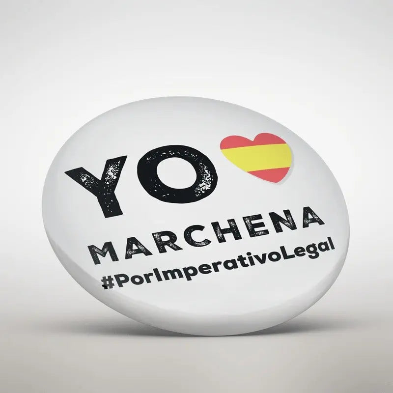 Comprar Chapa Juez Marchena "Por Imperativo Legal" Bandera España La Flamenca de Borgoña Patricia Muñoz VOX