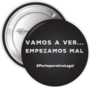 Comprar Chapa Juez Marchena "Vamos a ver... Empezamos mal" La Flamenca de Borgoña, Bandera de España, Cruz de Borgoña, Patricia Muñoz, VOX, Santiago Abascal 